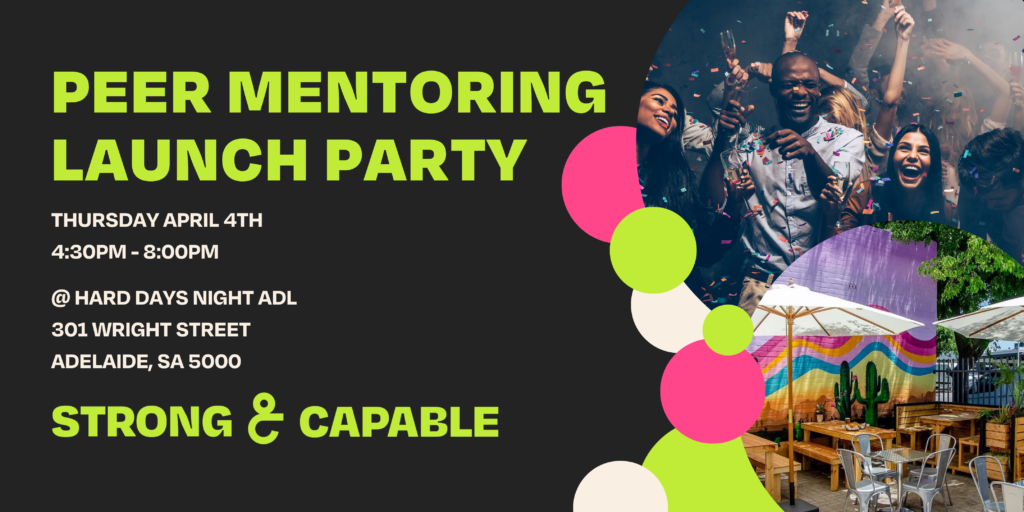 Peer mentoring launch party invite